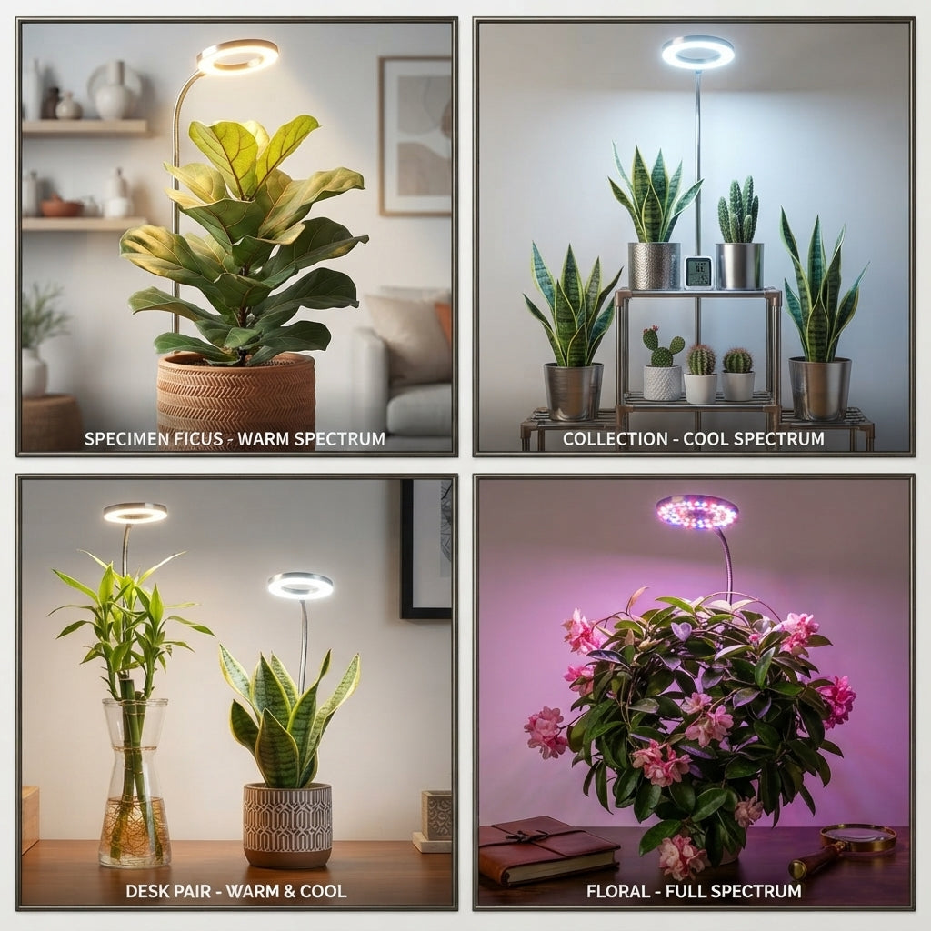 Grow Lamp With Full Spectrum LED And Adjustable Height