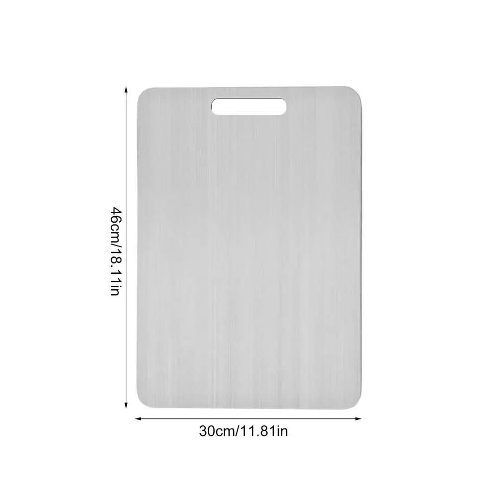 Cutting Board with Dishwasher Safe Stainless Steel Surface