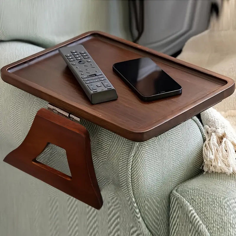Folding Wooden Sofa Arm Tray Table