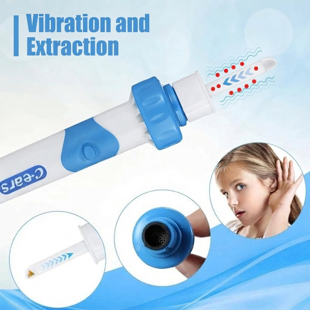 Ear Wax Remover With Silicone Tips And Suction