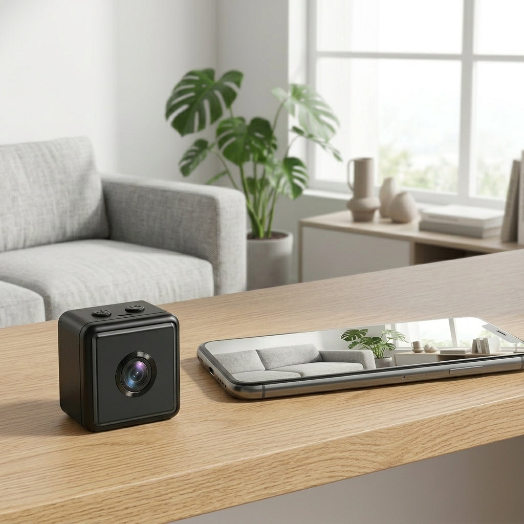 Mini WiFi Security Camera with Motion Detection and Night Vision