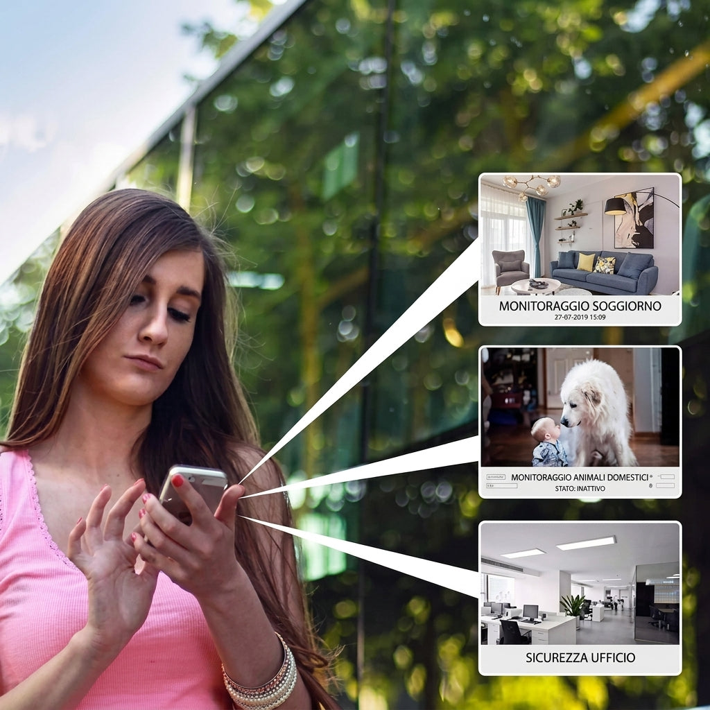 Mini WiFi Security Camera with Motion Detection and Night Vision