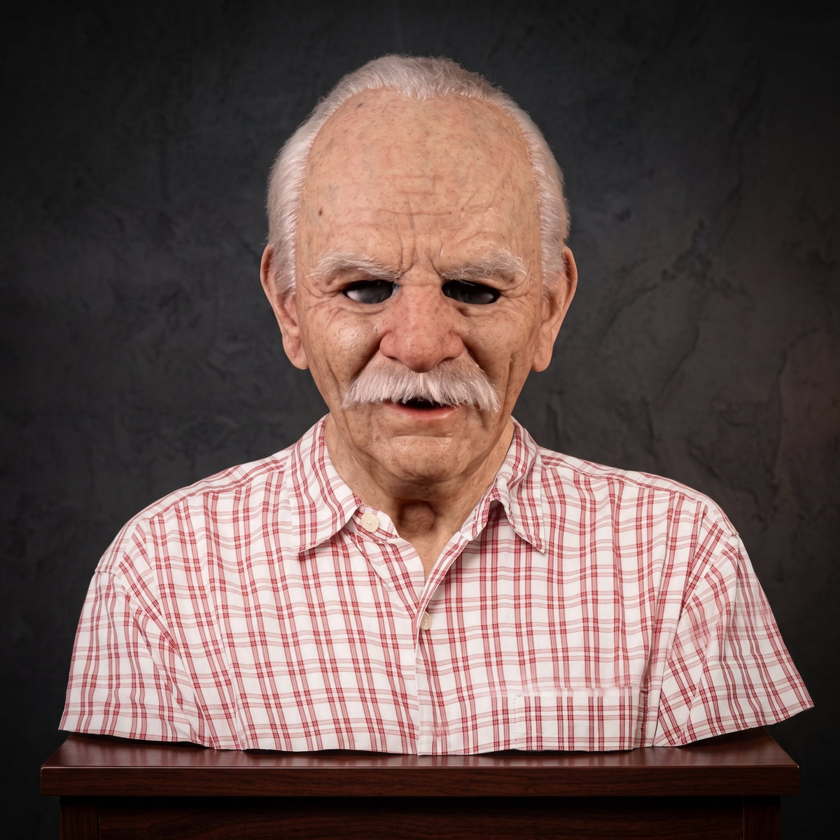Silicone old person Halloween mask covering full head