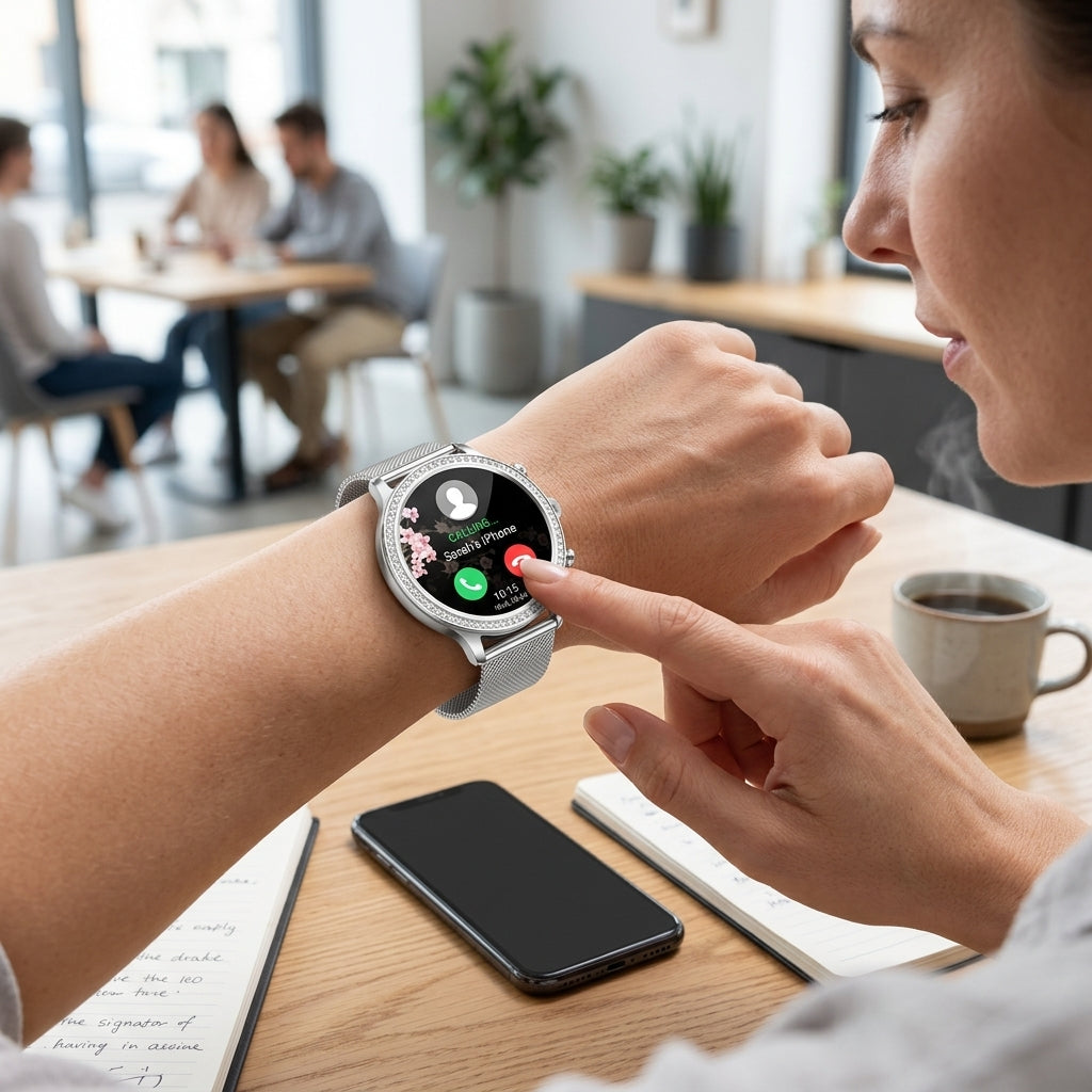 Smartwatch with SOS Calling and Bluetooth Health Monitoring
