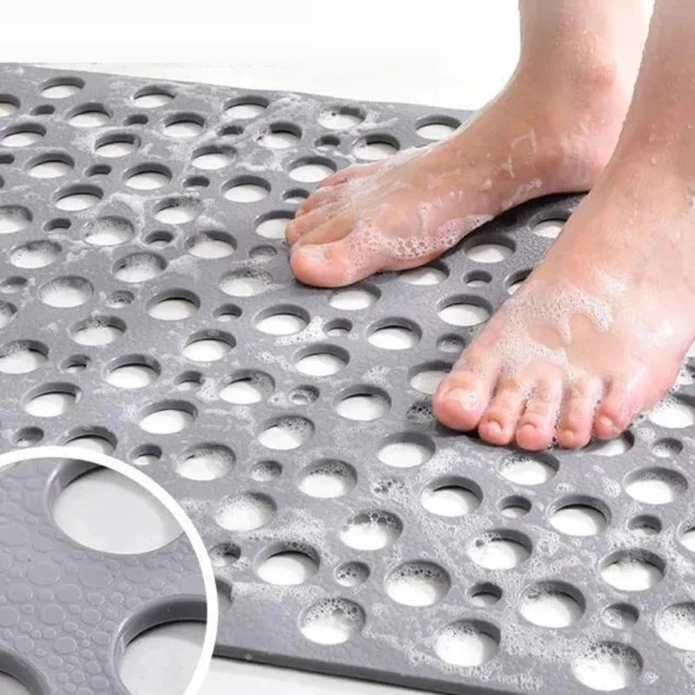 Bath Mat with Non Slip Drainage Holes