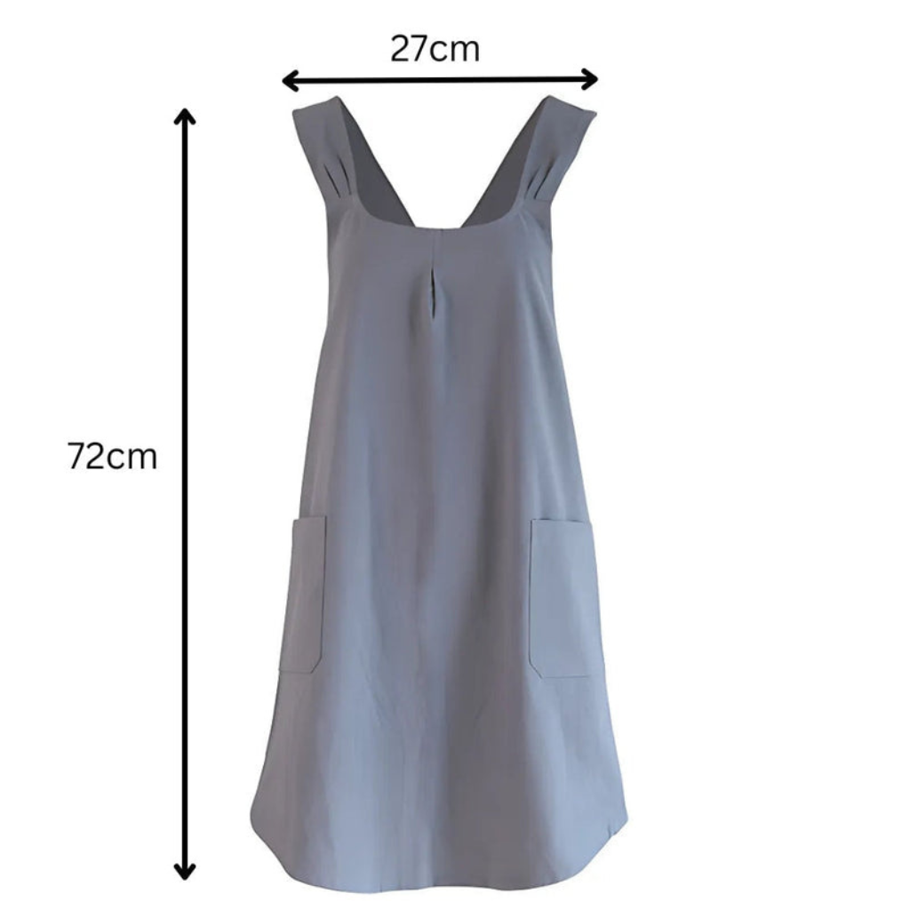 Kitchen Apron with Cross Back Straps and Pockets