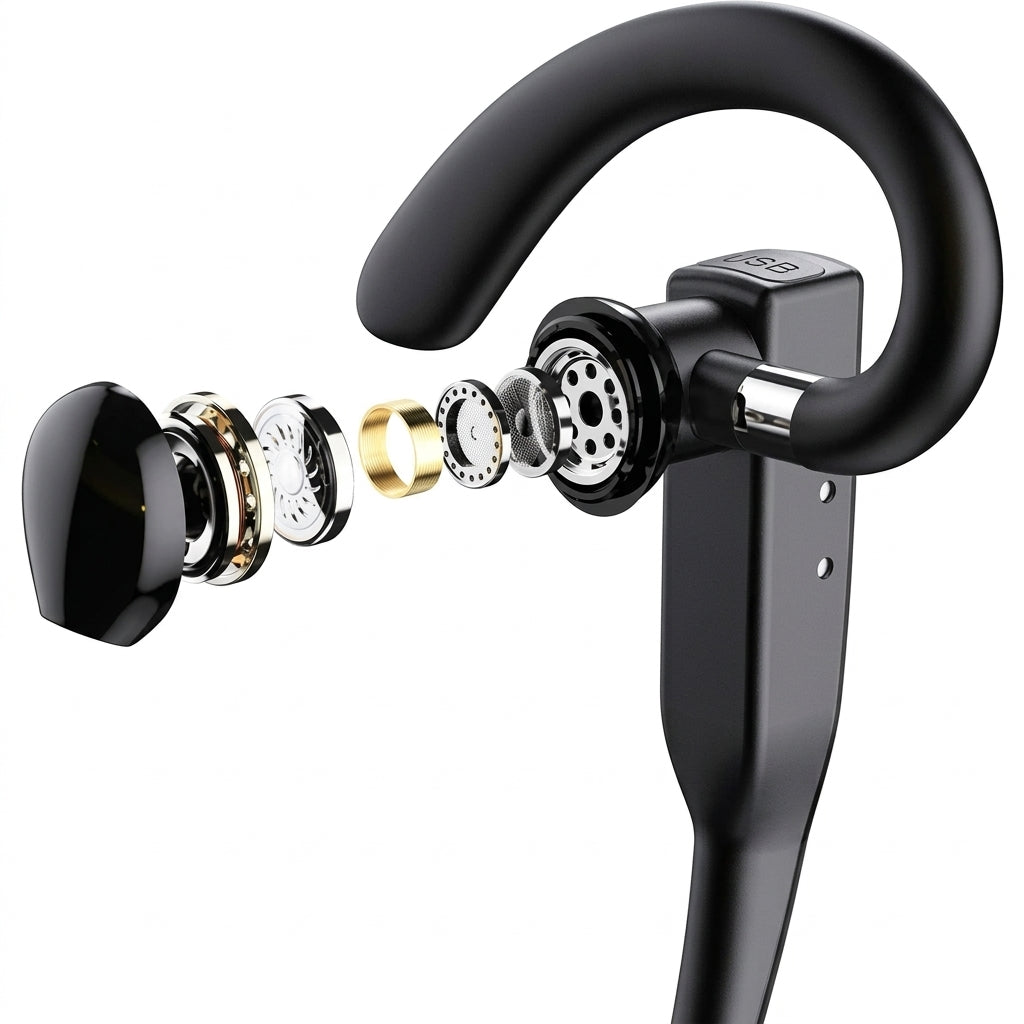 Trucker Bluetooth headset with dual microphone and noise cancelling