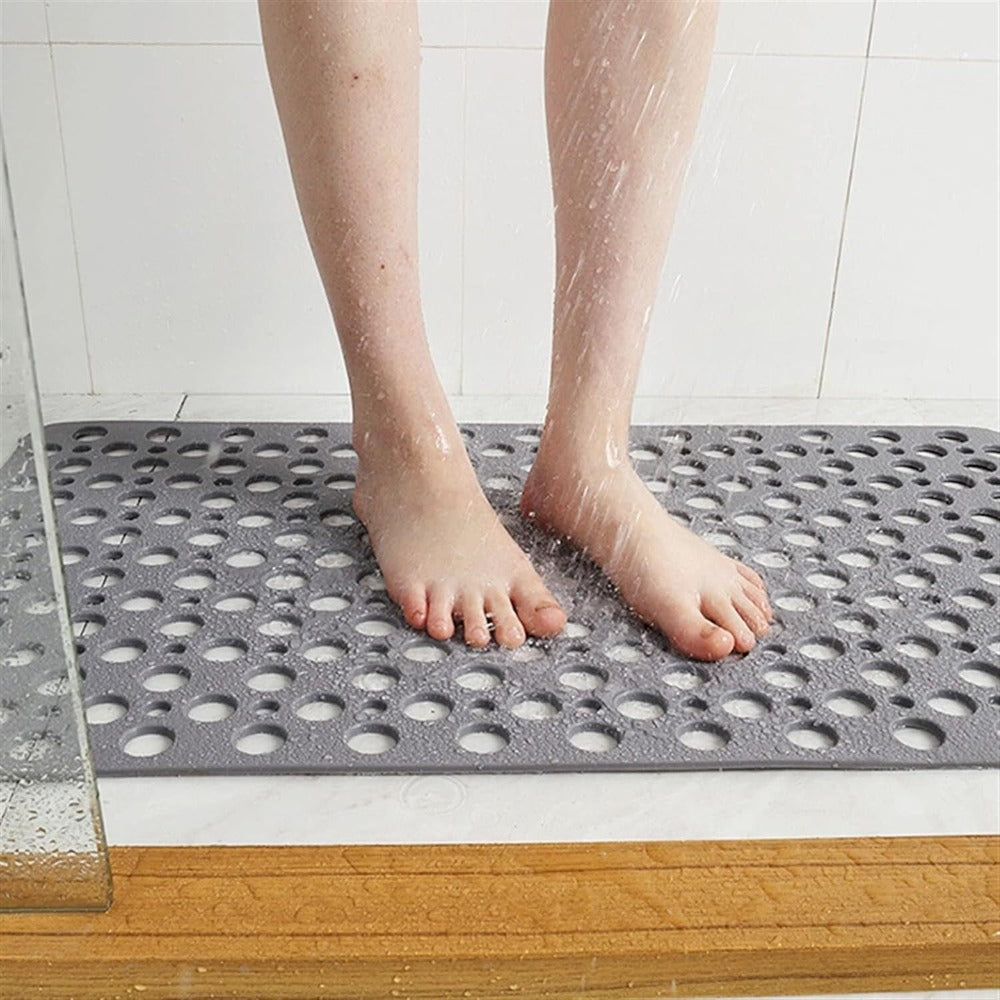 Bath Mat with Non Slip Drainage Holes
