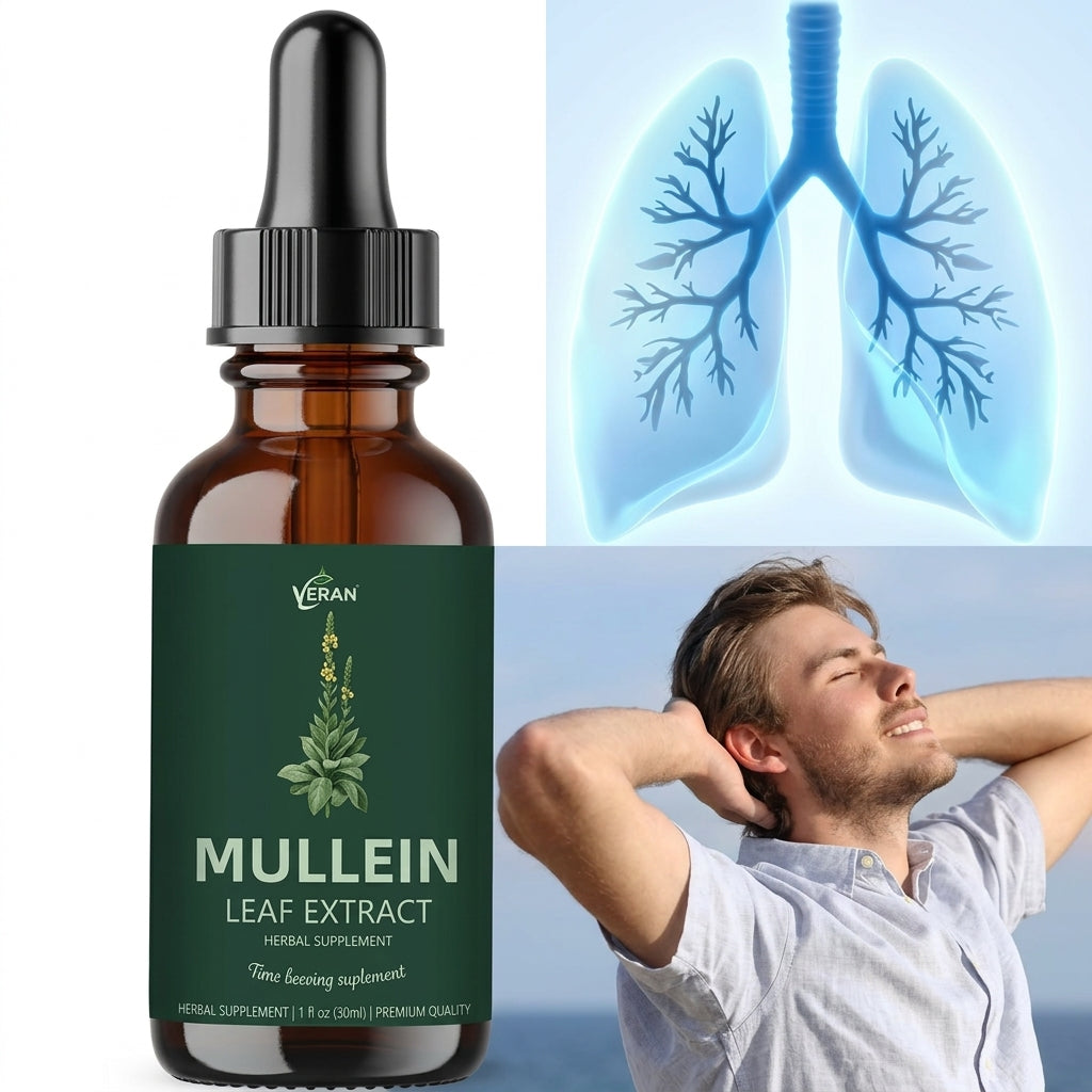 Mullein tincture with chlorophyll for respiratory support