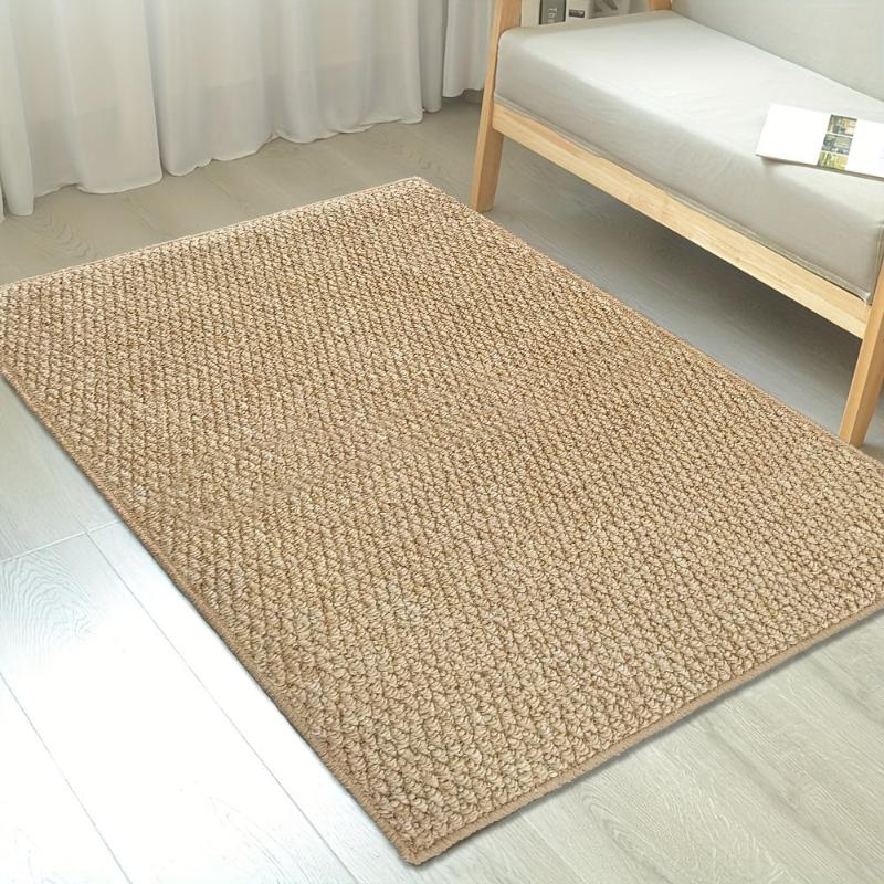 Jute doormat with durable material and machine washable design