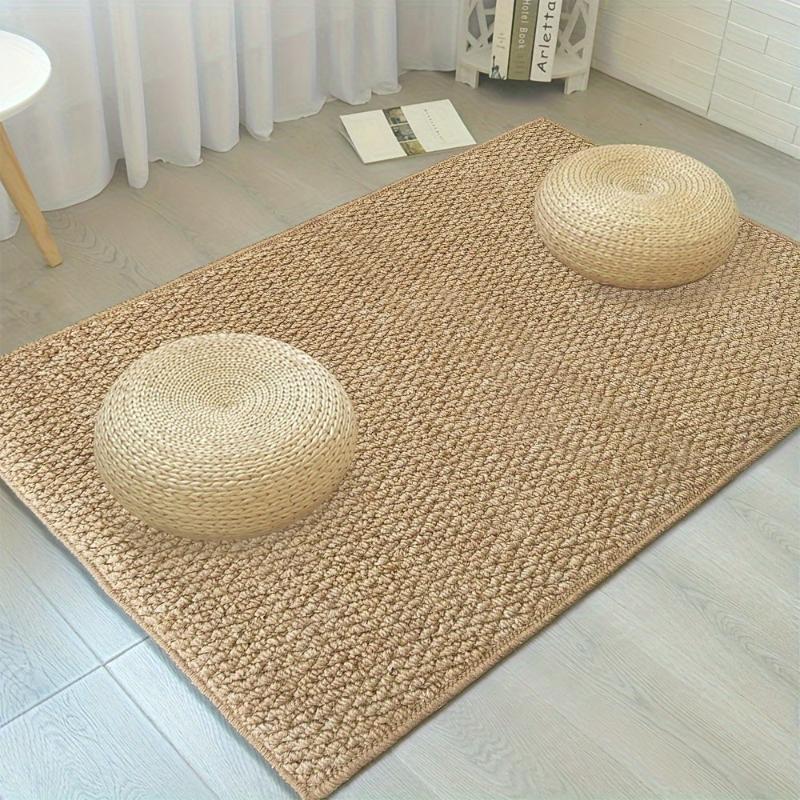 Jute doormat with durable material and machine washable design