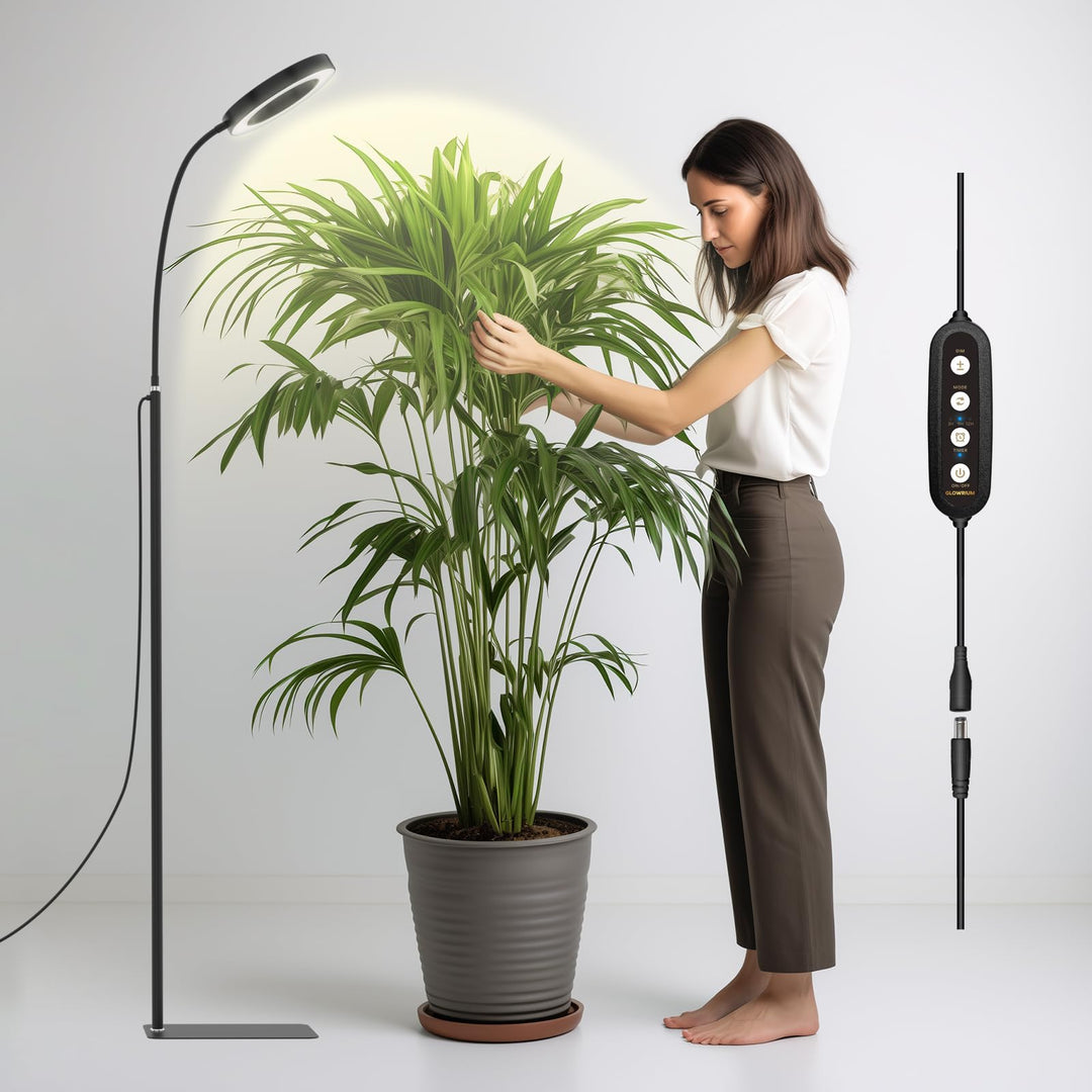 LED grow light for indoor plants with adjustable height