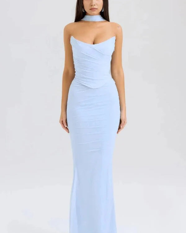 Women Dress | Fitted Maxi Dress-Women Dress-Lightsnest