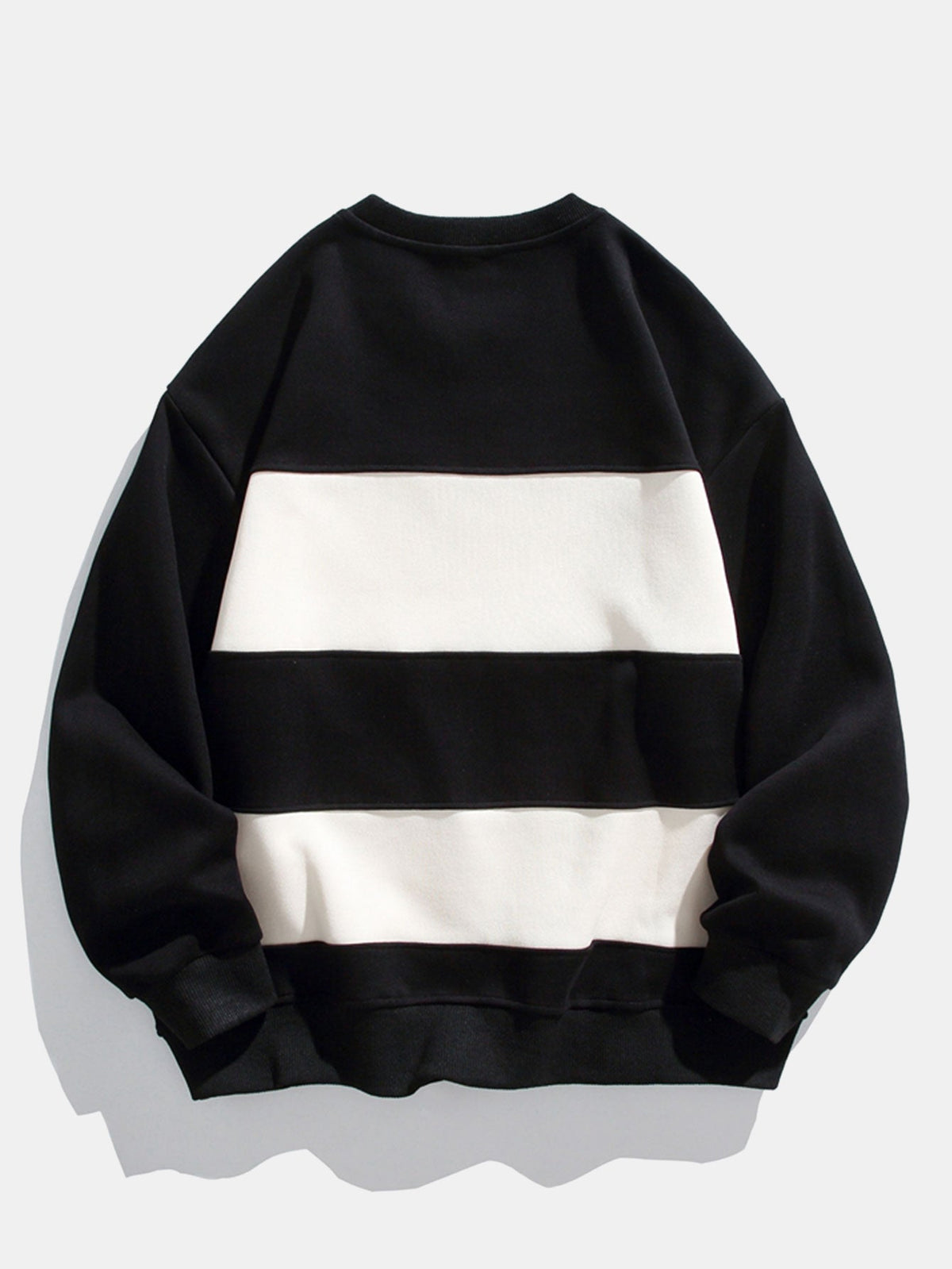 Men's Colour Block Crew Neck Sweatshirt – Relaxed Fit
