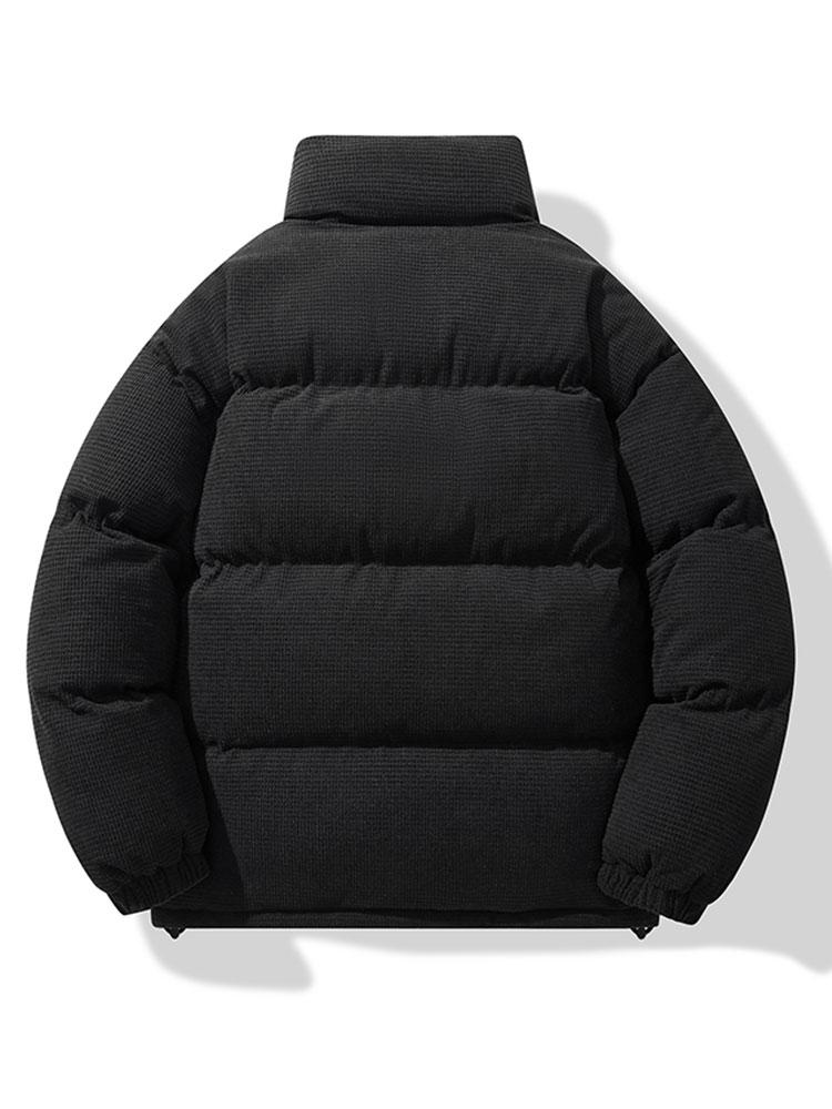 Men's Corduroy Puffer Jacket - Padded Winter Coat