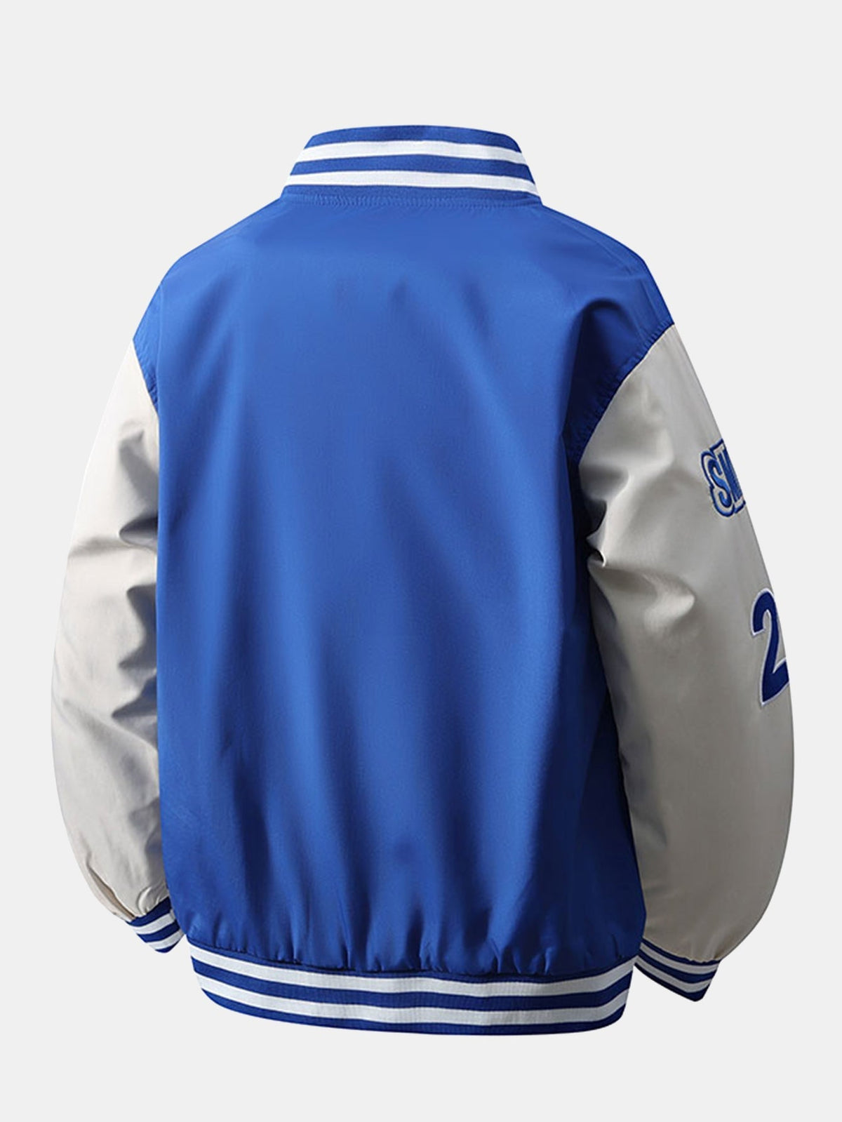 Men's Embroidered Varsity Bomber Jacket – Relaxed Fit Streetwear