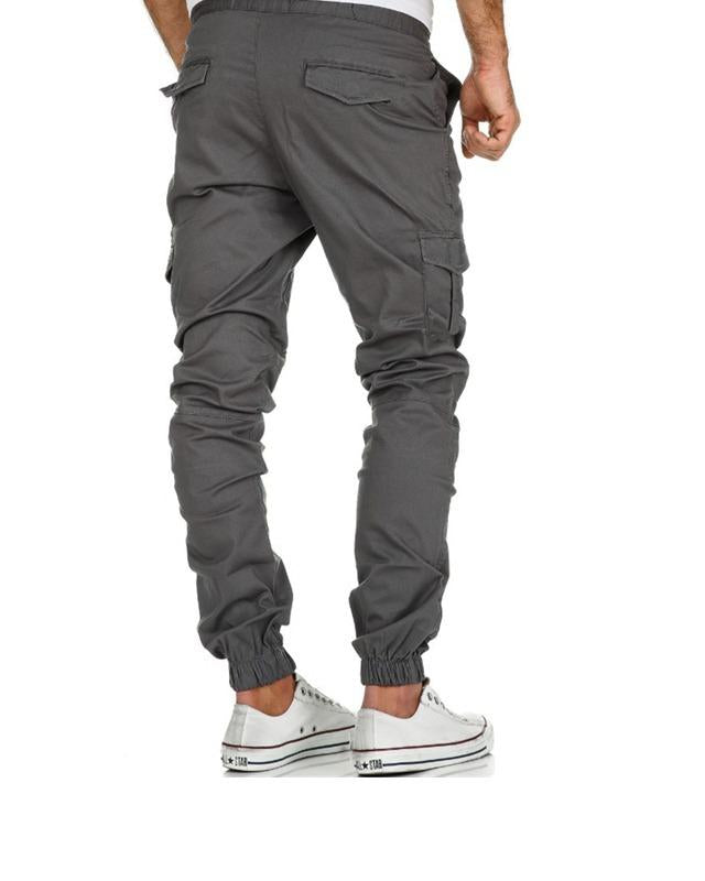 Men's Relaxed Fit Cargo Trousers - Elasticated Waist