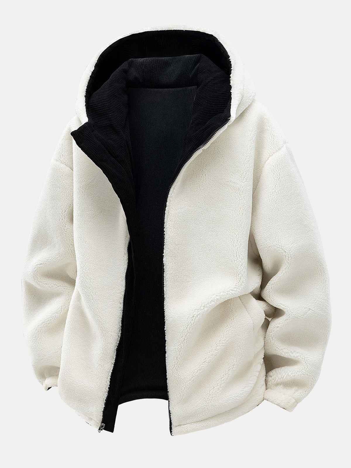 Men's Reversible Corduroy Hooded Jacket – Relaxed Fit