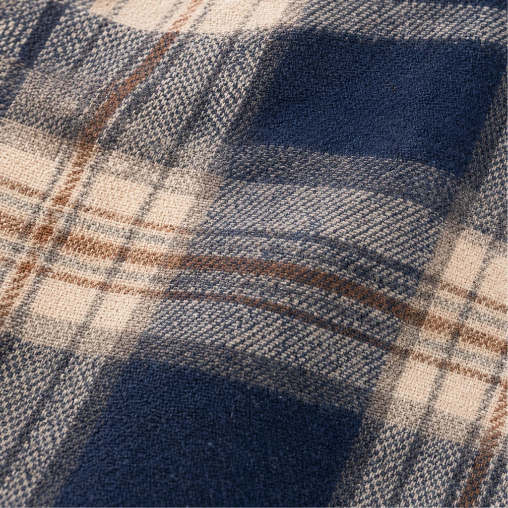 Women's Plaid Button-Front Blouse - Relaxed Hip-Length