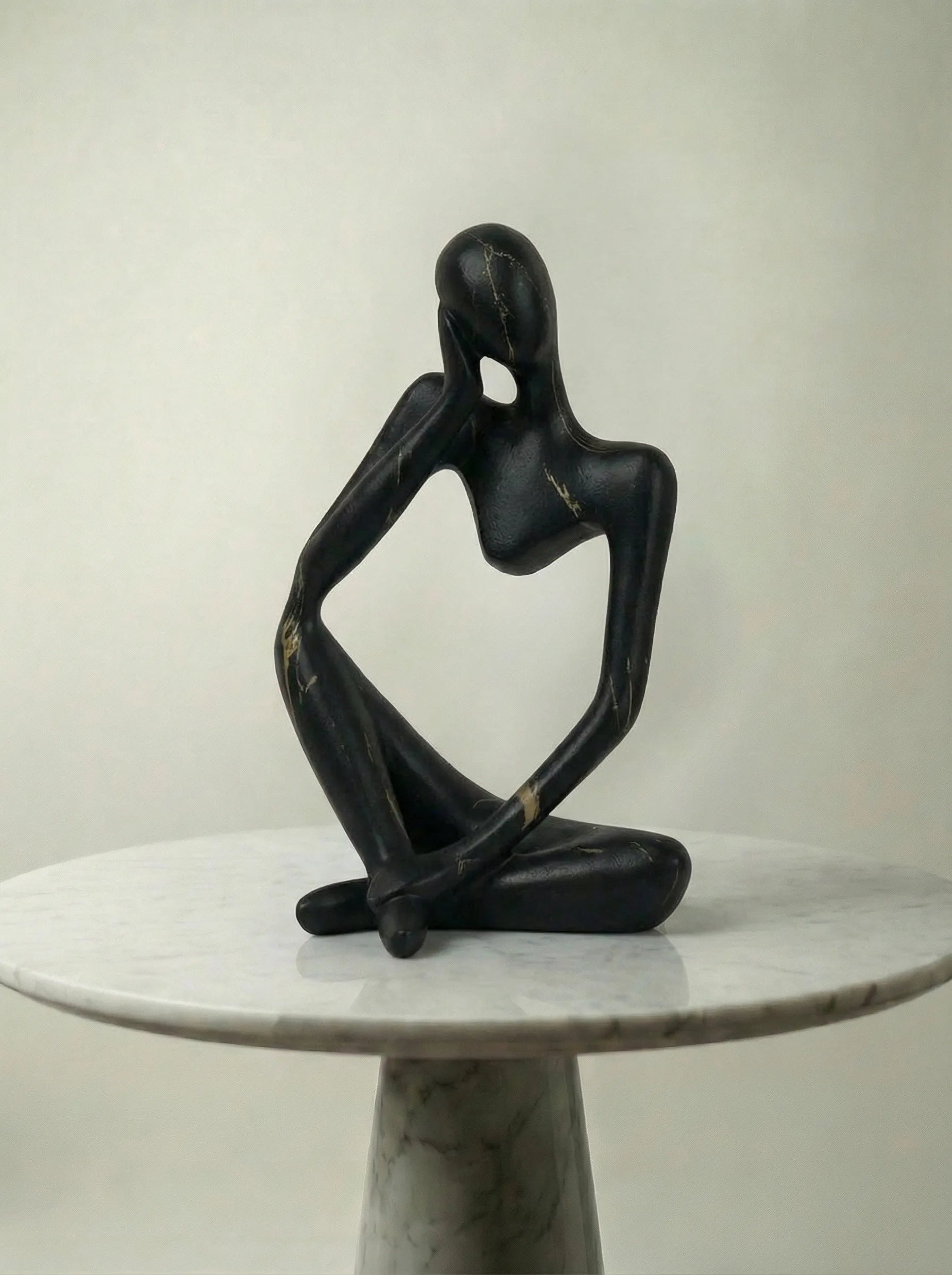 Decorative Figurine | Abstract Seated Figure-Figurine-Lightsnest