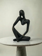 Decorative Figurine | Abstract Seated Figure-Figurine-Lightsnest