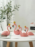 Decorative Figurine | Flamingo Standing Form-Figurine-Lightsnest