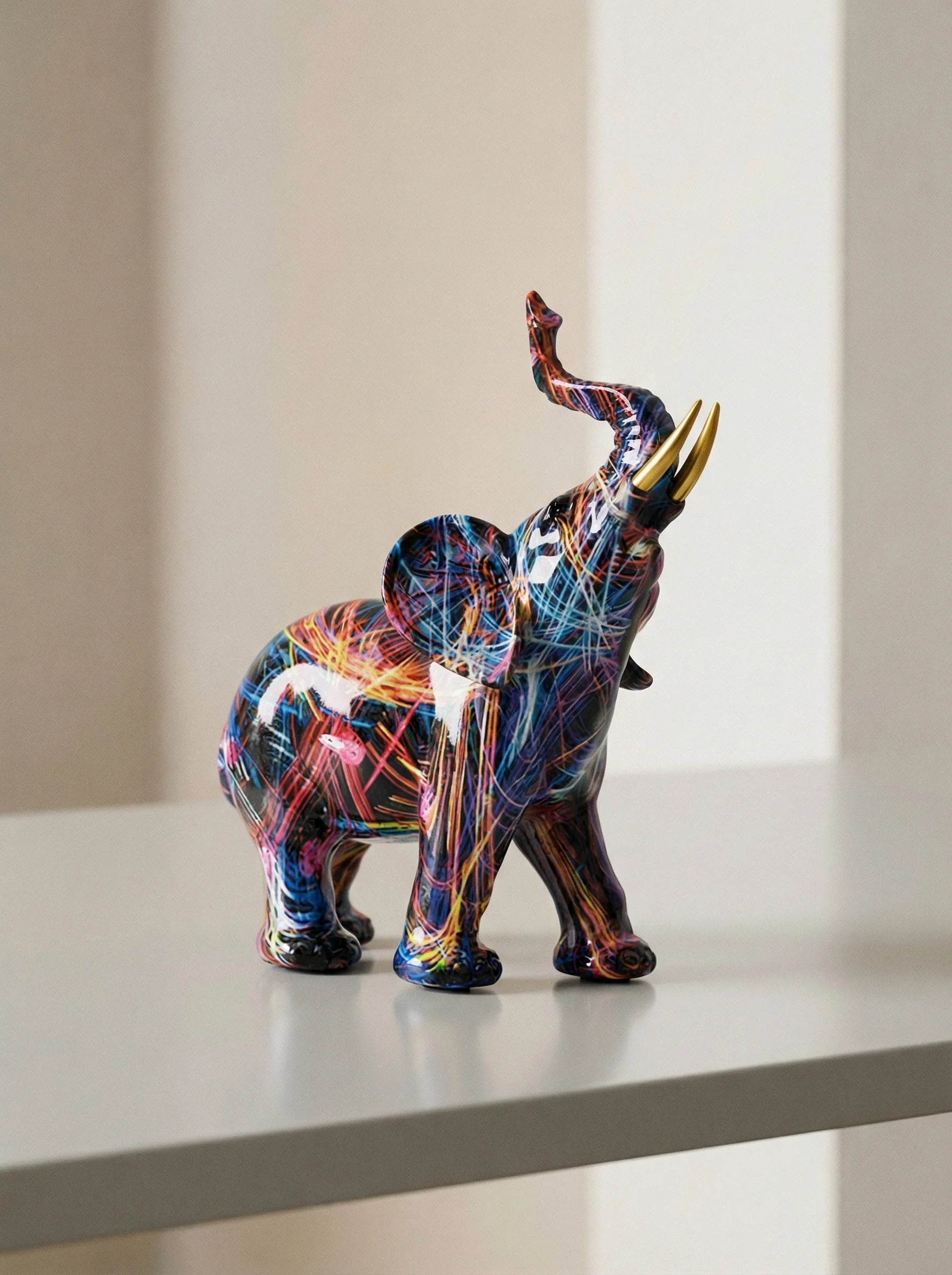Decorative Sculpture | Elephant Figurine Design-Figurine-Lightsnest