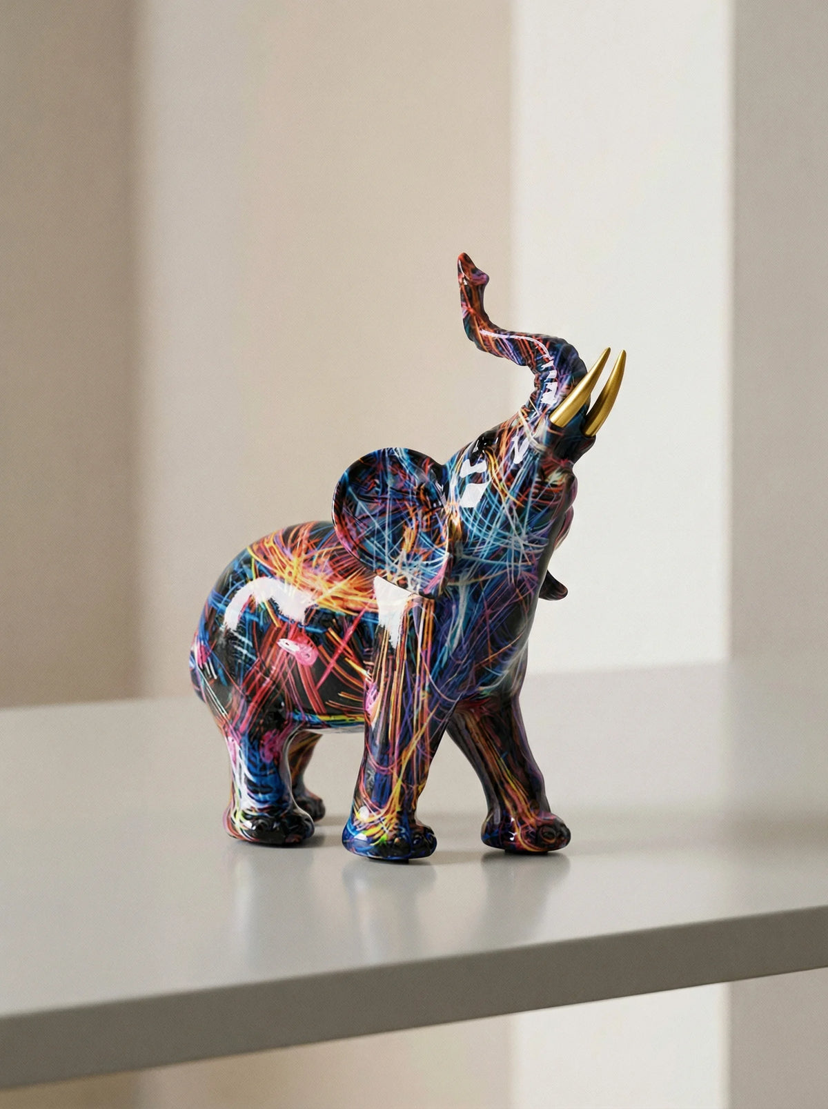 Decorative Sculpture | Elephant Figurine Design-Figurine-Lightsnest