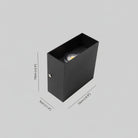 Outdoor wall light with slim vertical housing