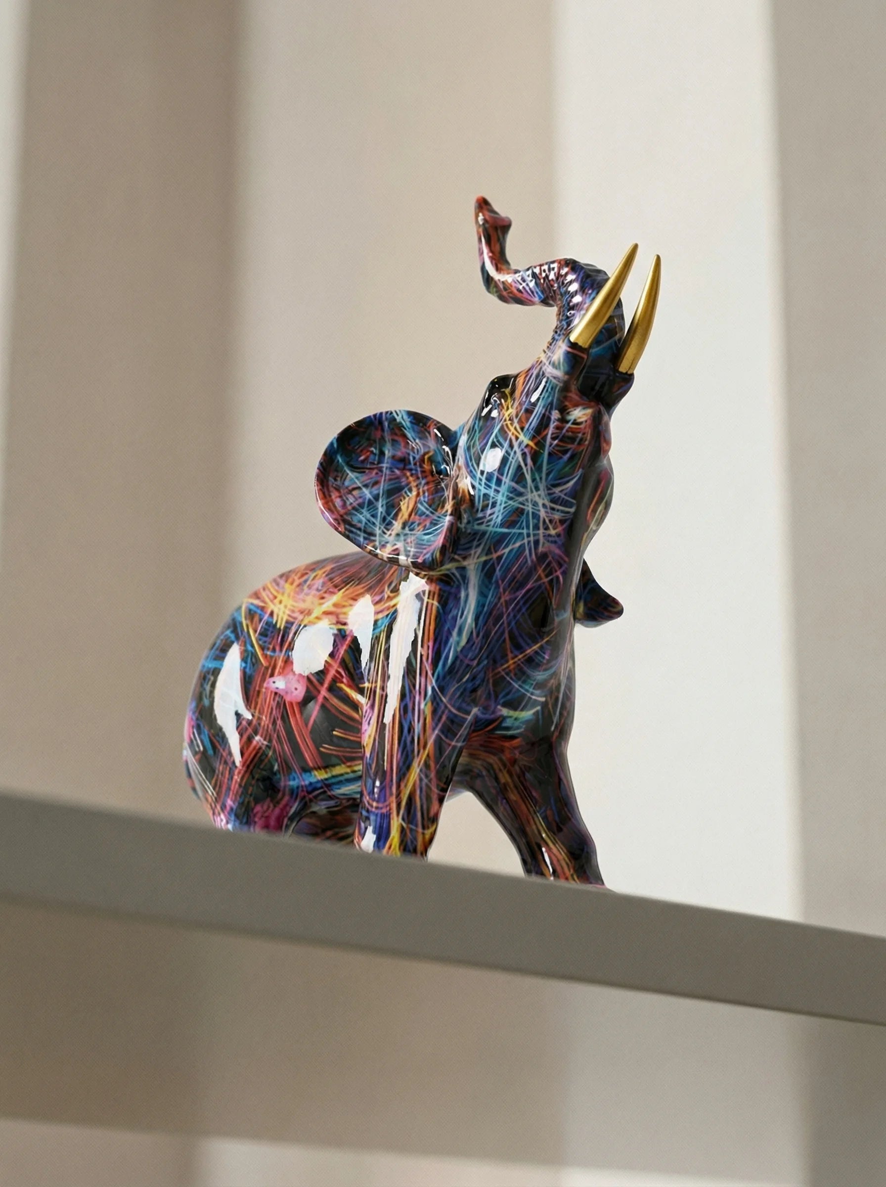 Decorative Sculpture | Elephant Figurine Design-Figurine-Lightsnest