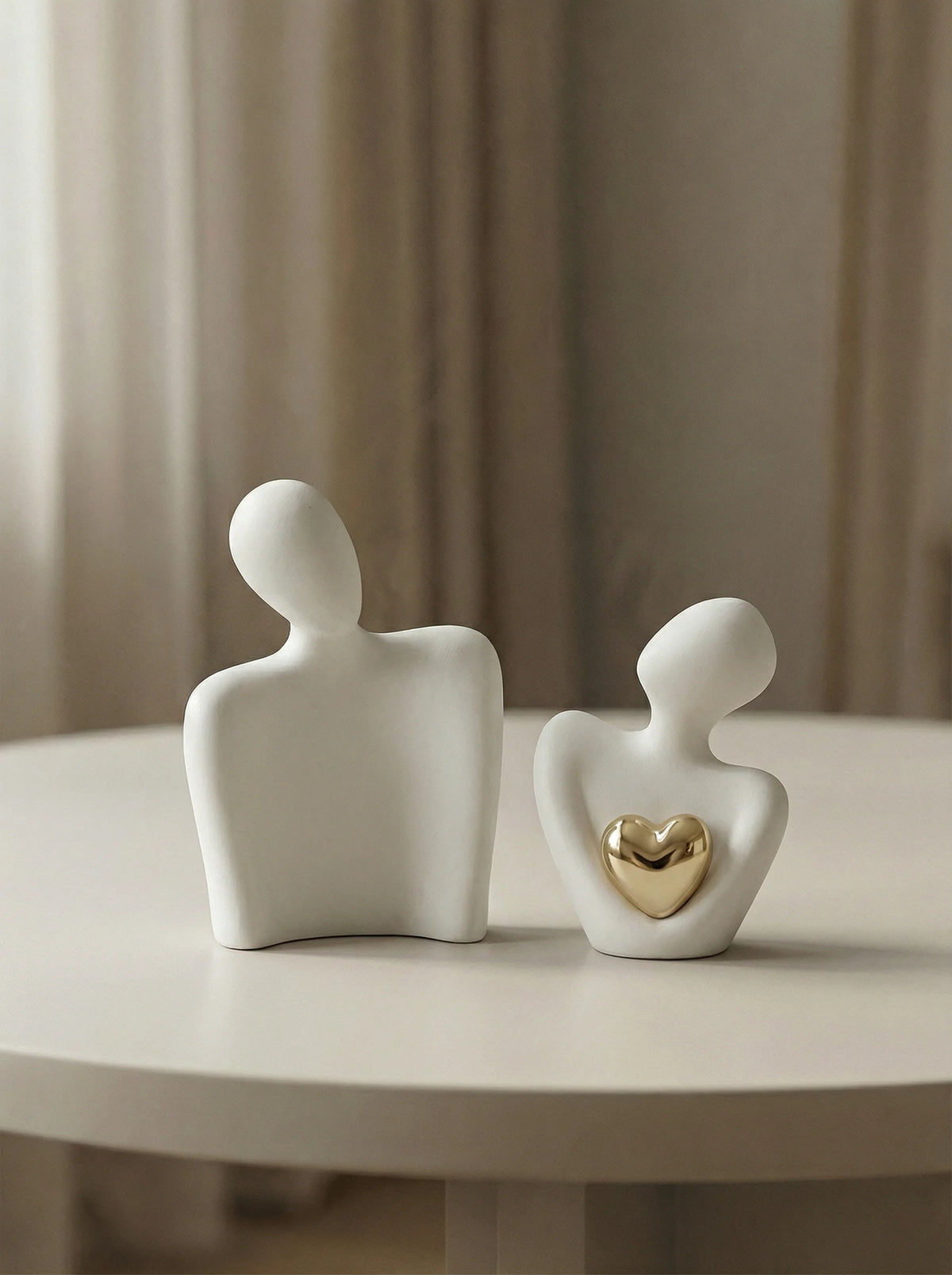Decorative Figurine | Abstract Couple Form-Figurine-Lightsnest