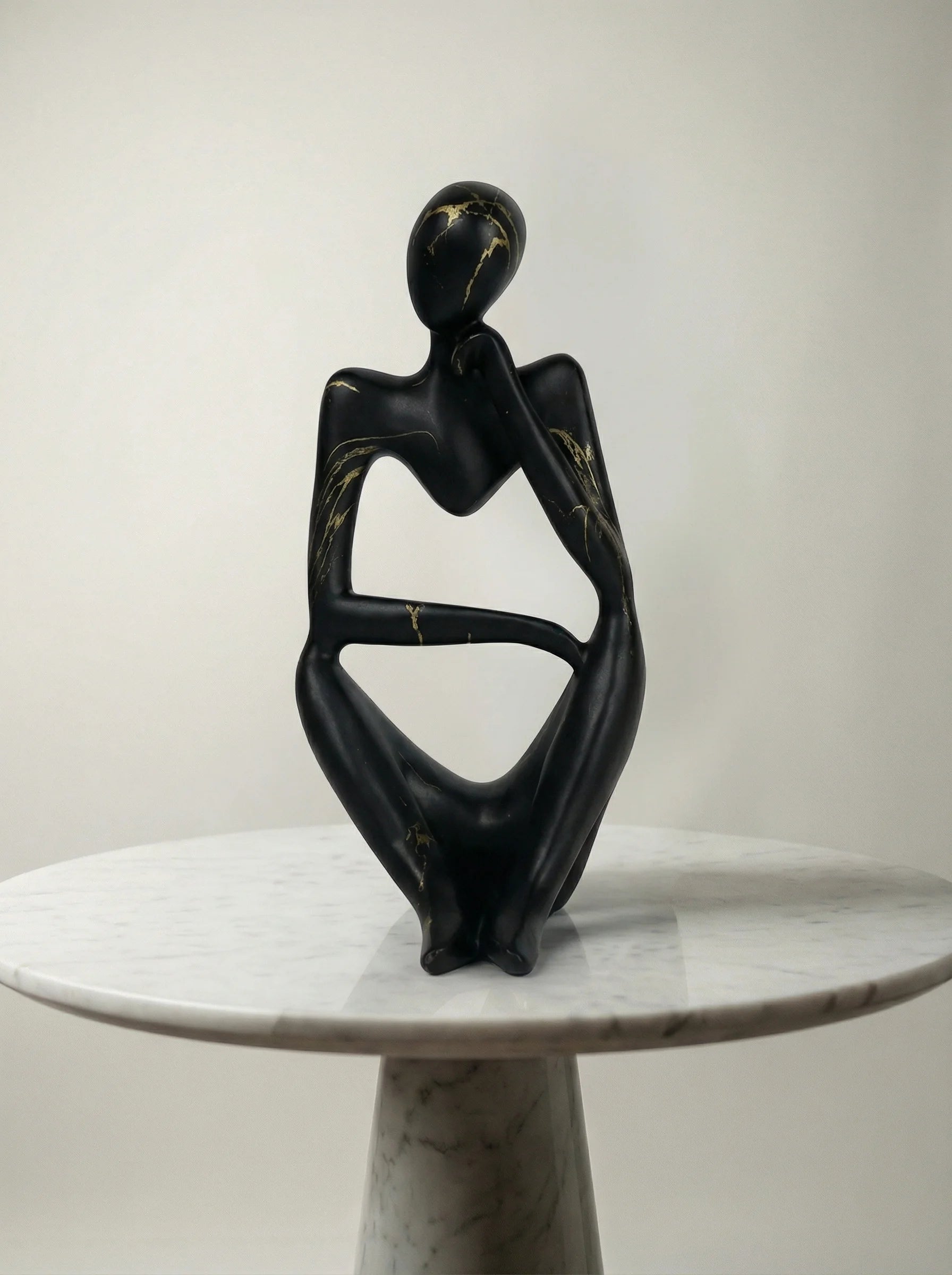 Decorative Figurine | Abstract Seated Figure-Figurine-Lightsnest