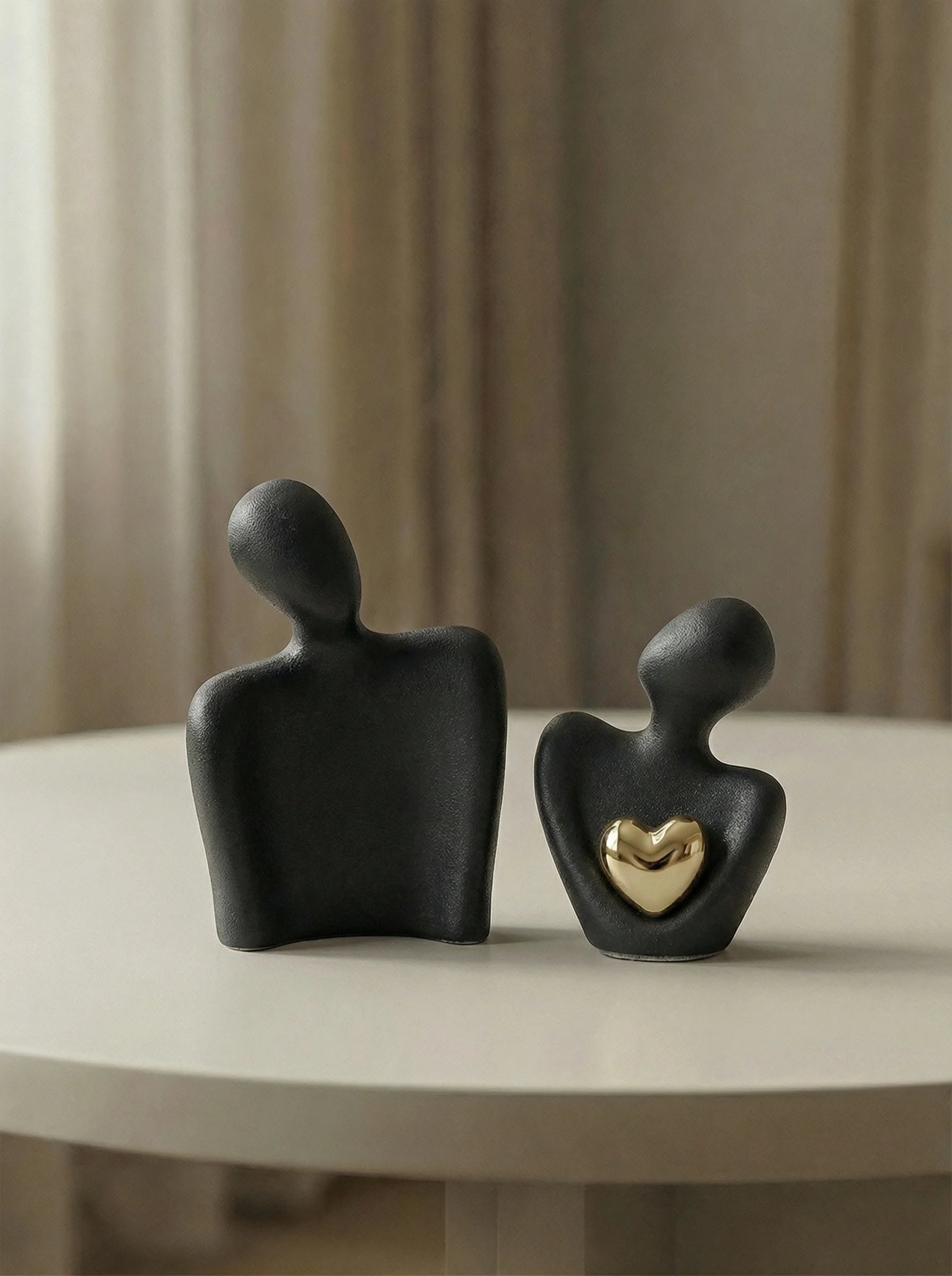 Decorative Figurine | Abstract Couple Form-Figurine-Lightsnest