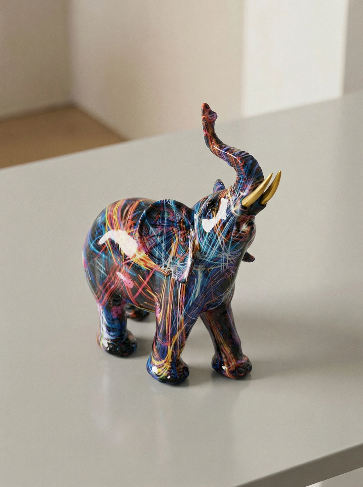 Decorative Sculpture | Elephant Figurine Design-Figurine-Lightsnest