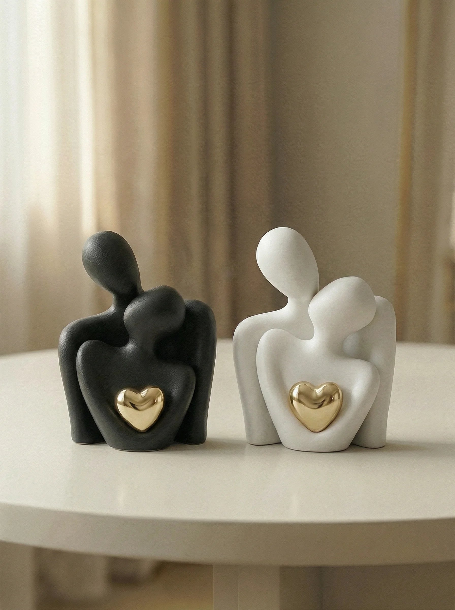 Decorative Figurine | Abstract Couple Form-Figurine-Lightsnest
