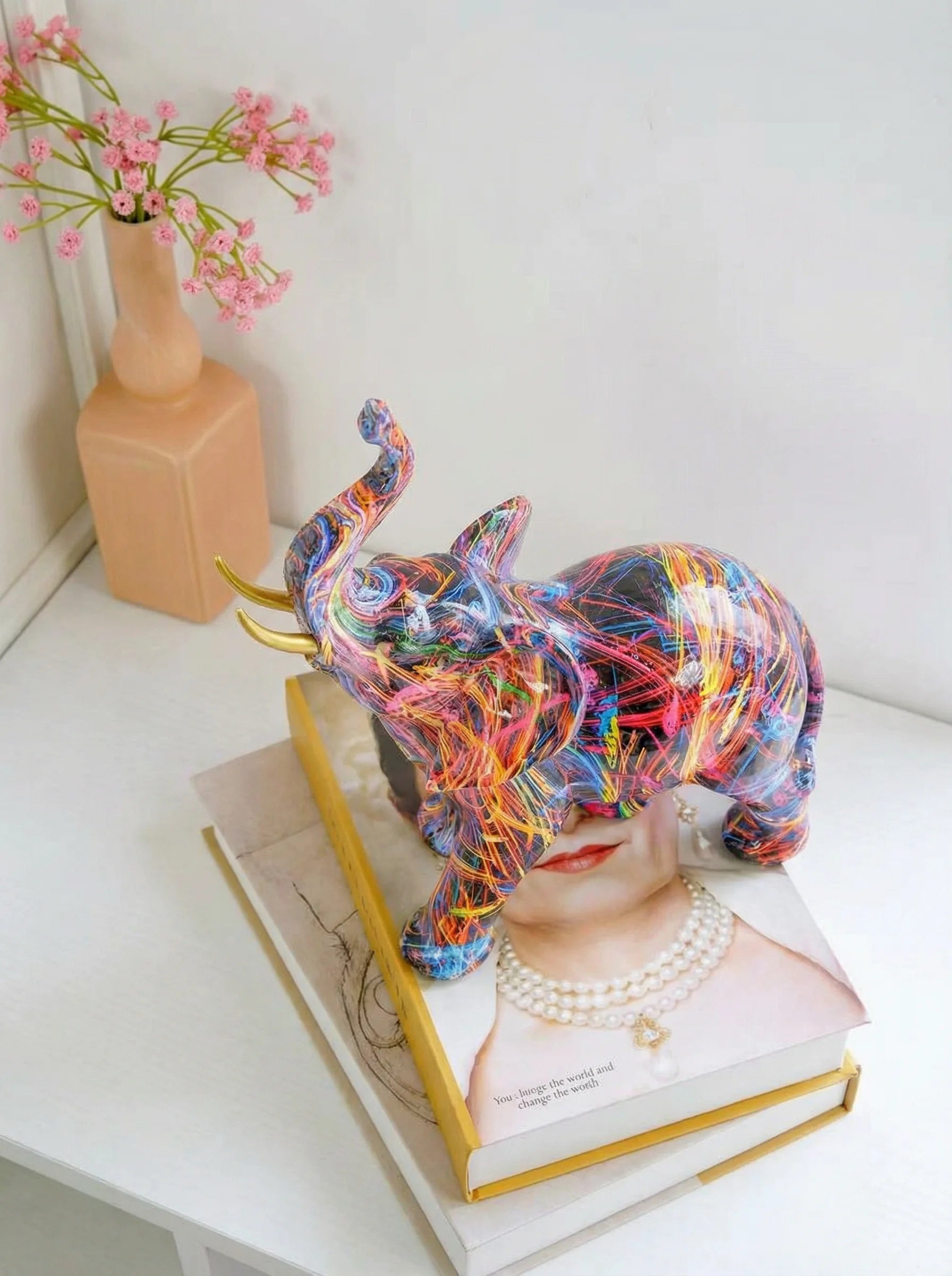 Decorative Sculpture | Elephant Figurine Design-Figurine-Lightsnest