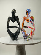 Decorative Figurine | Abstract Seated Figure-Figurine-Lightsnest