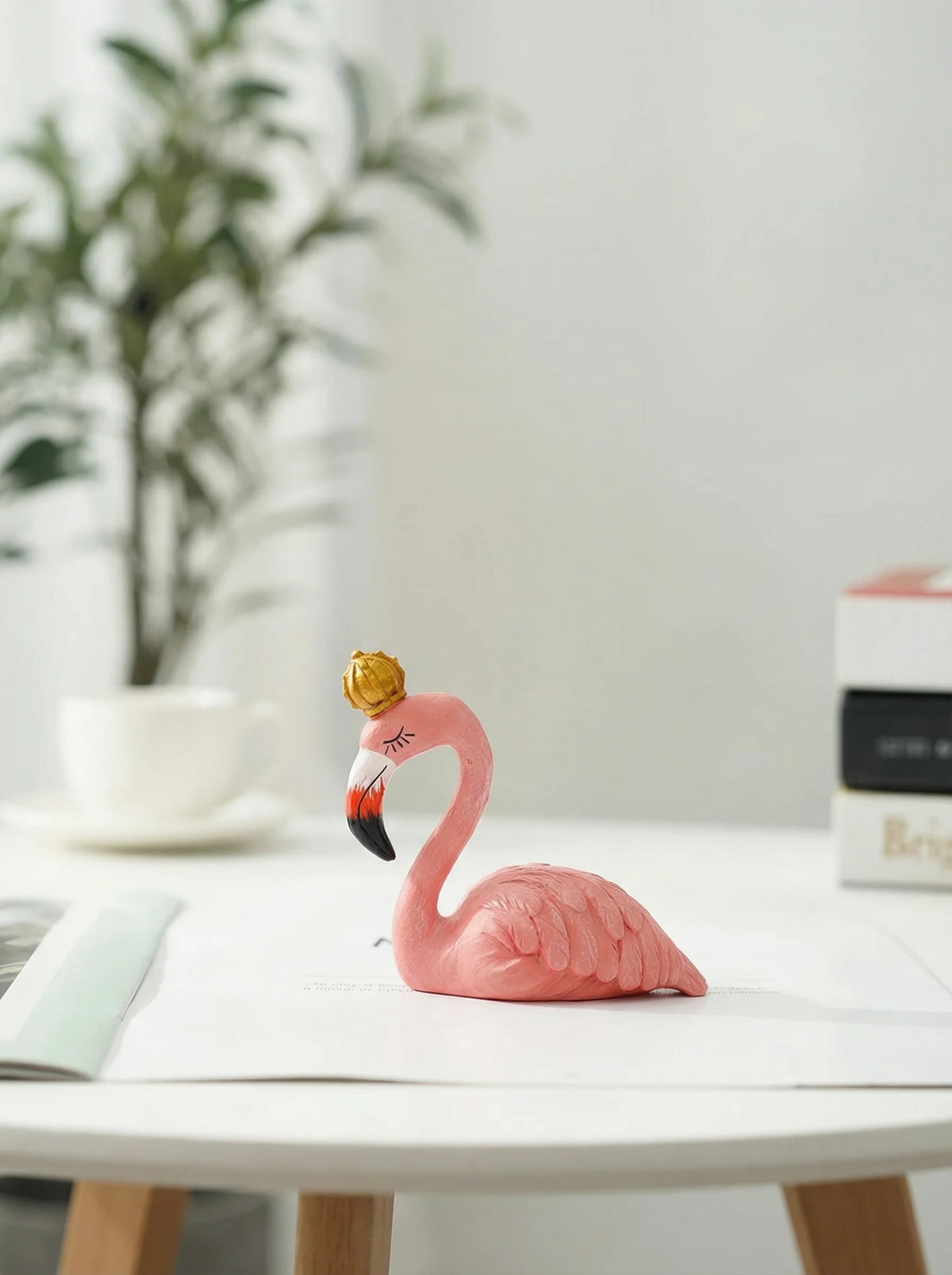 Decorative Figurine | Flamingo Standing Form-Figurine-Lightsnest