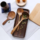 Wooden Kitchen Utensil Set with Holder
