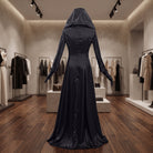 Cosplay Costume Vampire Lady Long Dress Hooded Cape