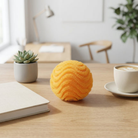 Fidget Stress Toy Fuzz Ball Desktop Ornament with Squishy Texture - yellow