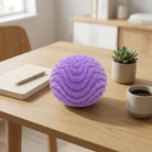 Fidget Stress Toy Fuzz Ball Desktop Ornament with Squishy Texture - lavender