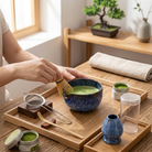 Matcha Tea Set Ceramic Bowls with Bamboo Whisk