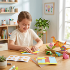 Origami Craft Kit with 3D Paper Animals for Educational Activity