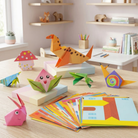 Origami Craft Kit with 3D Paper Animals for Educational Activity