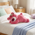 Plush Toy Bear with Strawberry Design Stuffed Pillow