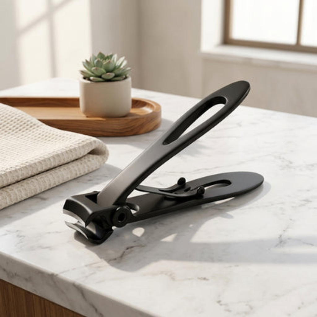 Pet Nail Clippers with Stainless Steel Precision Trimmer Blades - black