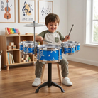 Kids Jazz Drum Set Five Drums Cymbal