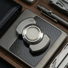 Fidget Spinner Metal Magnetic Slider Toy - silver
