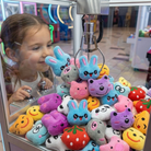 Plush Dolls Mini Claw Machine Toy Set Ten Pieces